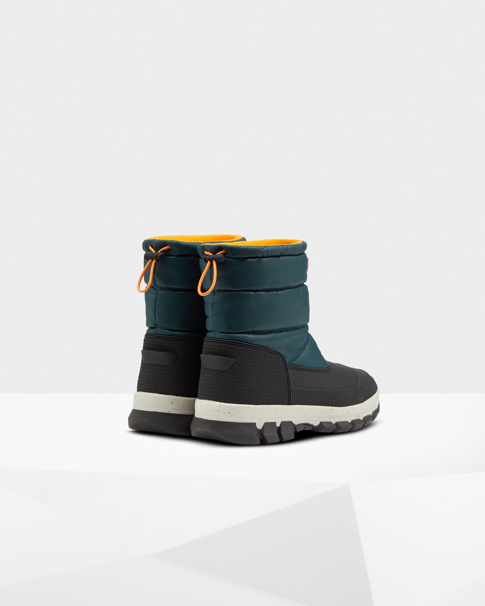 Snow Boots Heren - Hunter Original Insulated Short - Groen/Grijs - 01SDLTMAF